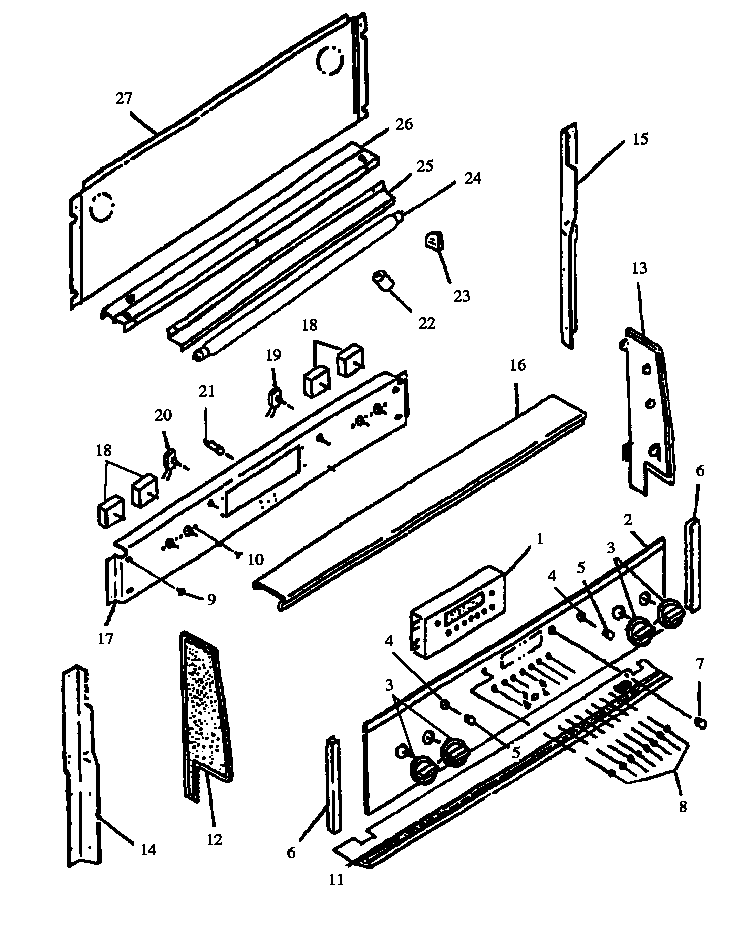 Amana ARR633E-P1130967N control panel diagram