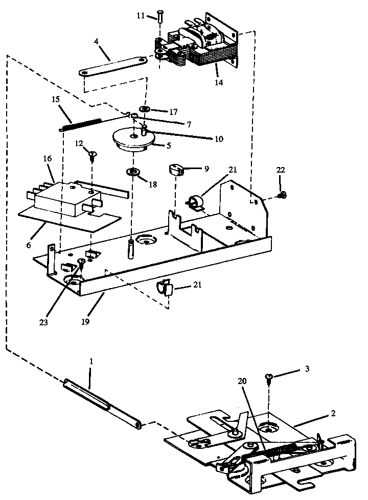 Amana ARR633WW-P1130968N automatic latch assy diagram