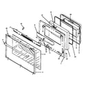 Amana ARR633WW-P1130968N oven door diagram
