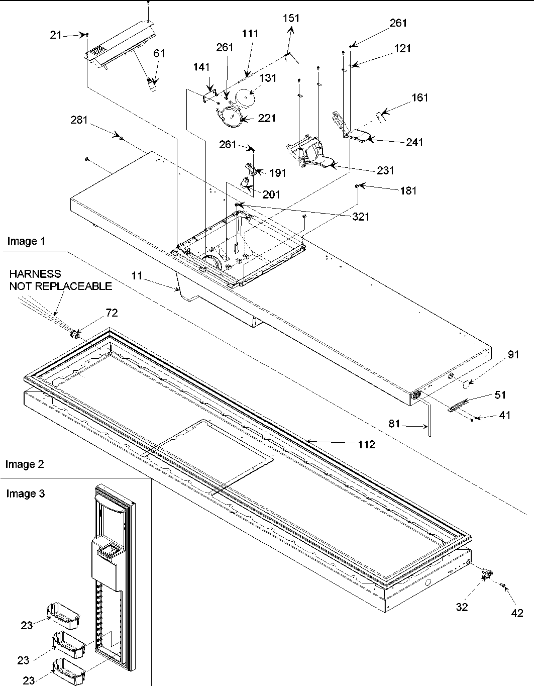 Amana ARS236XAW-PARS236XAW0 freezer door diagram