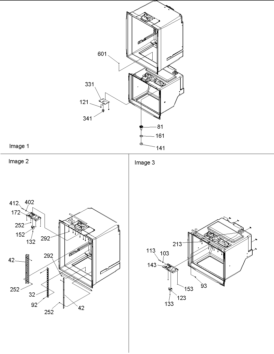 Amana BX518VE-P1324301WE light switches & drain funnel diagram