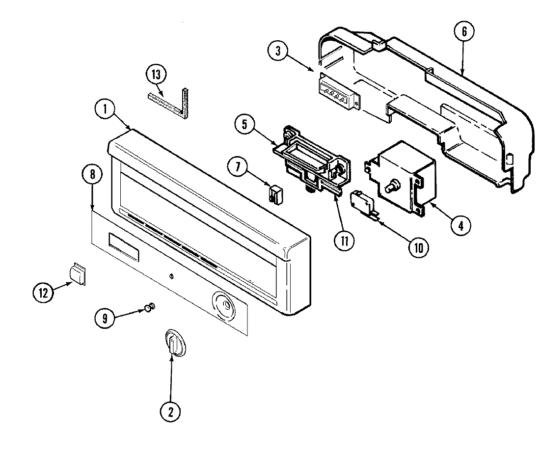 Crosley CDC400B control panel diagram