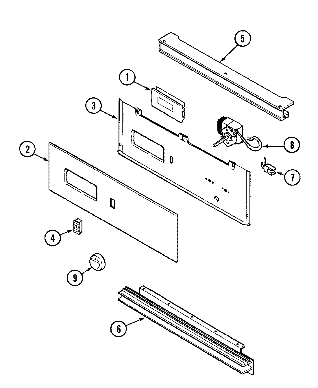 Maytag CWE5200ACB control panel diagram