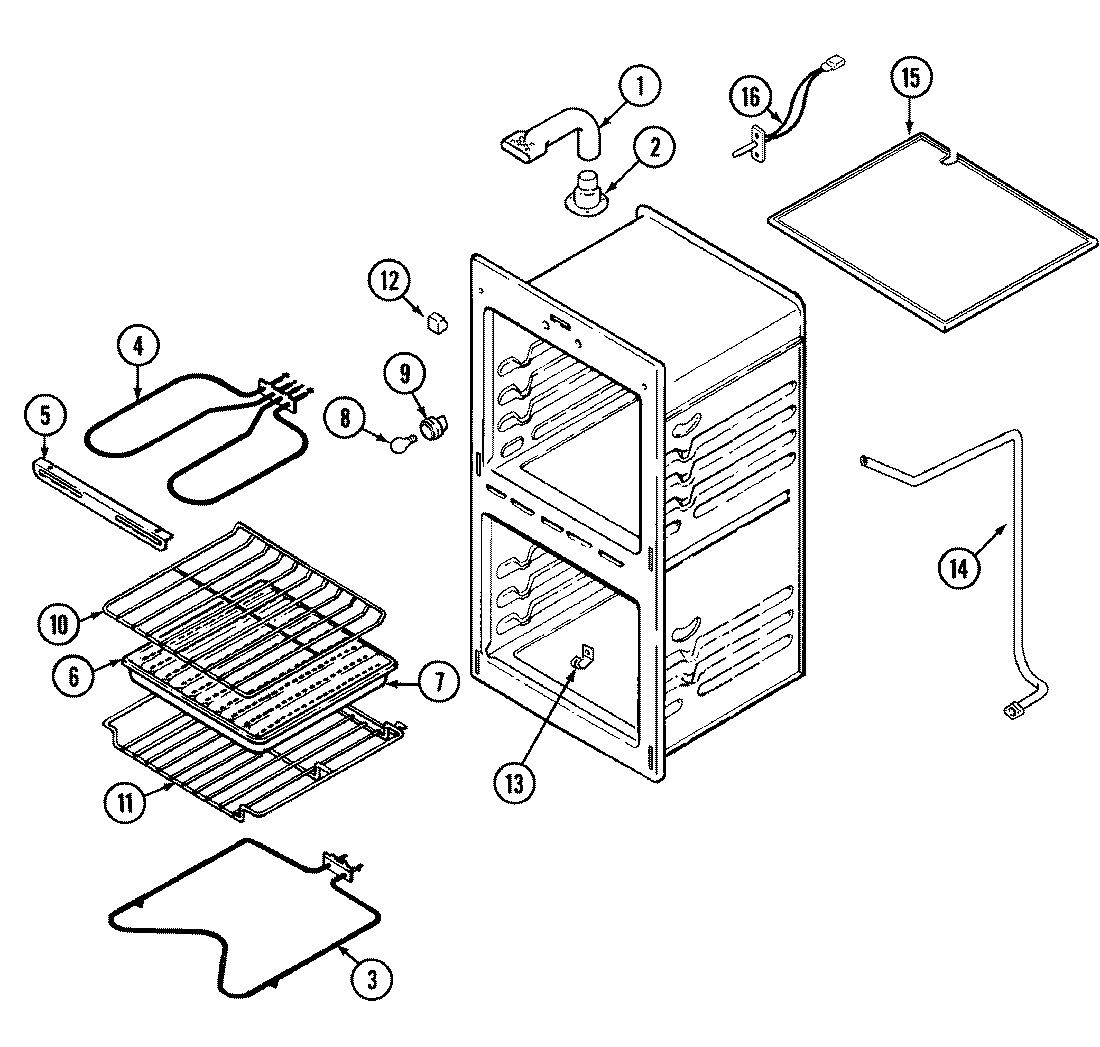 Maytag CWE5200ACB oven diagram