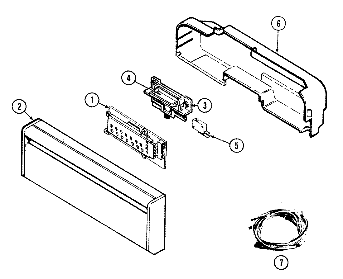 Maytag DWU8891AAX control panel diagram