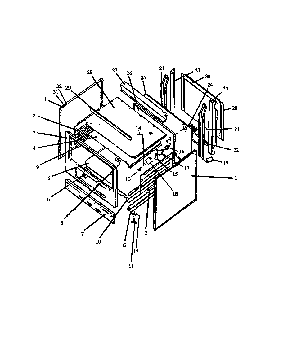 Caloric EHT-334 page 1 diagram