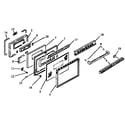 Modern Maid FDU2492WW-P1130630NWW oven door assy diagram
