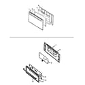 Amana GBP22AA-P1141650NL oven door diagram