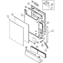 Maytag MDC4100AWE door diagram