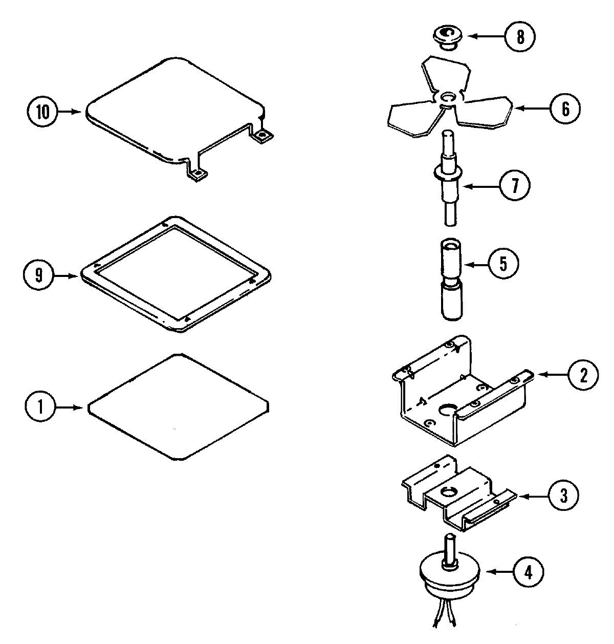 Maytag MER6750AAC stirrer assembly diagram