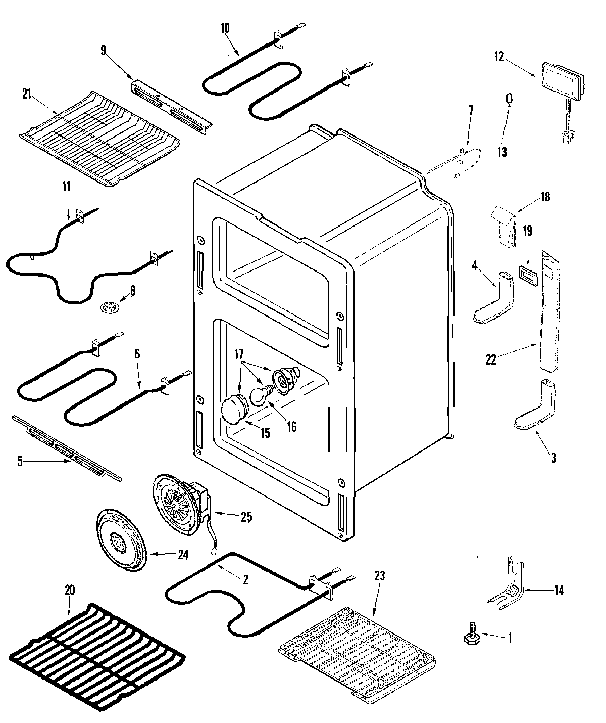 Maytag MER6875BAB oven diagram