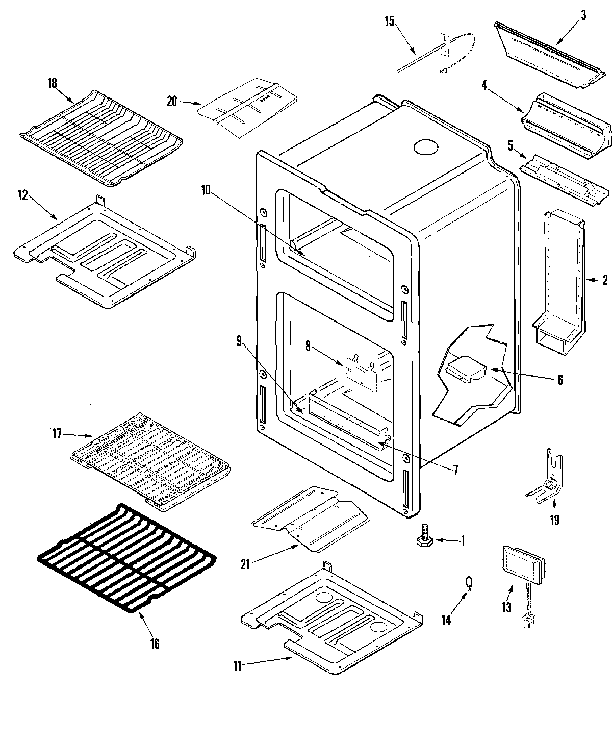 Maytag MGR6775BDQ oven diagram