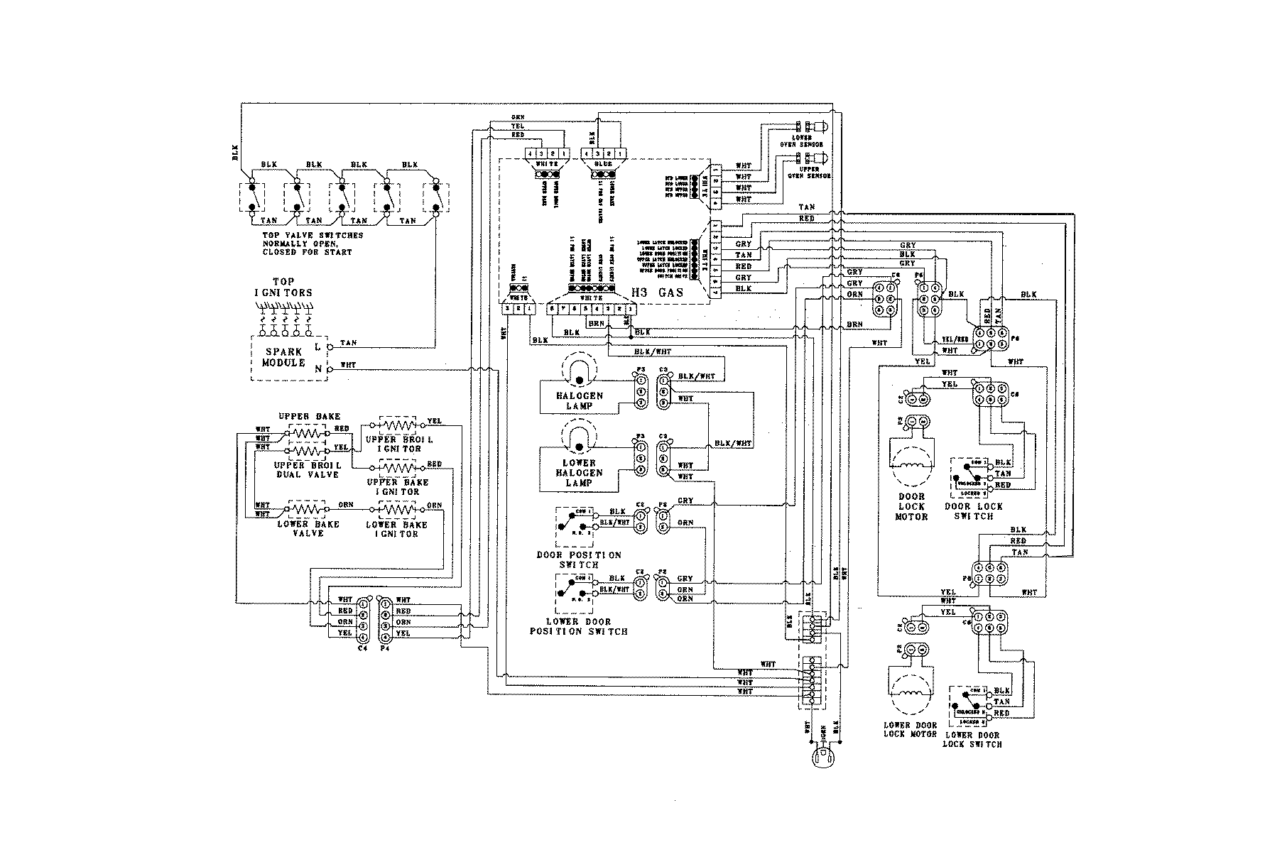 Maytag MGR6775BDQ wiring information diagram