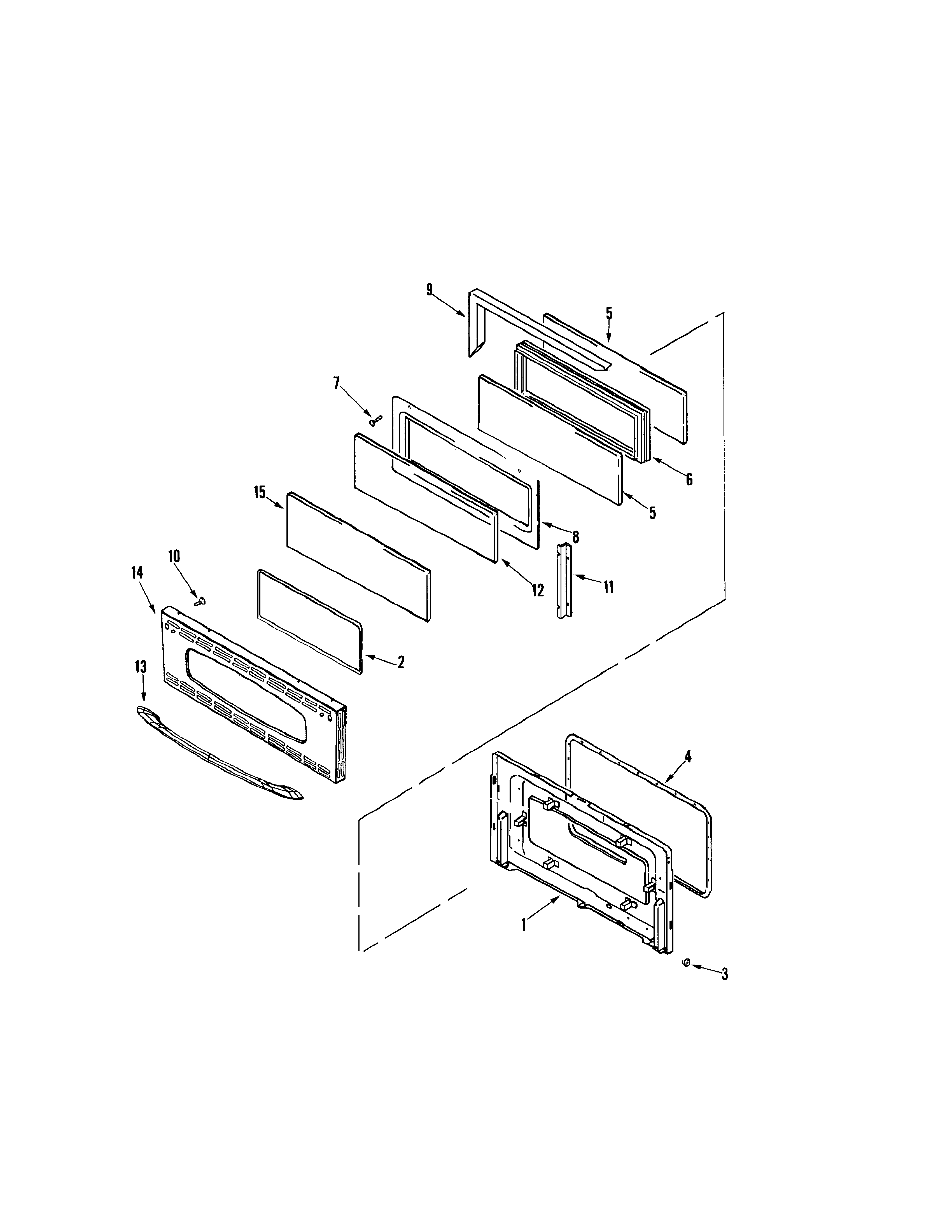 Maytag MGR6775BDS door (upper-stl) diagram