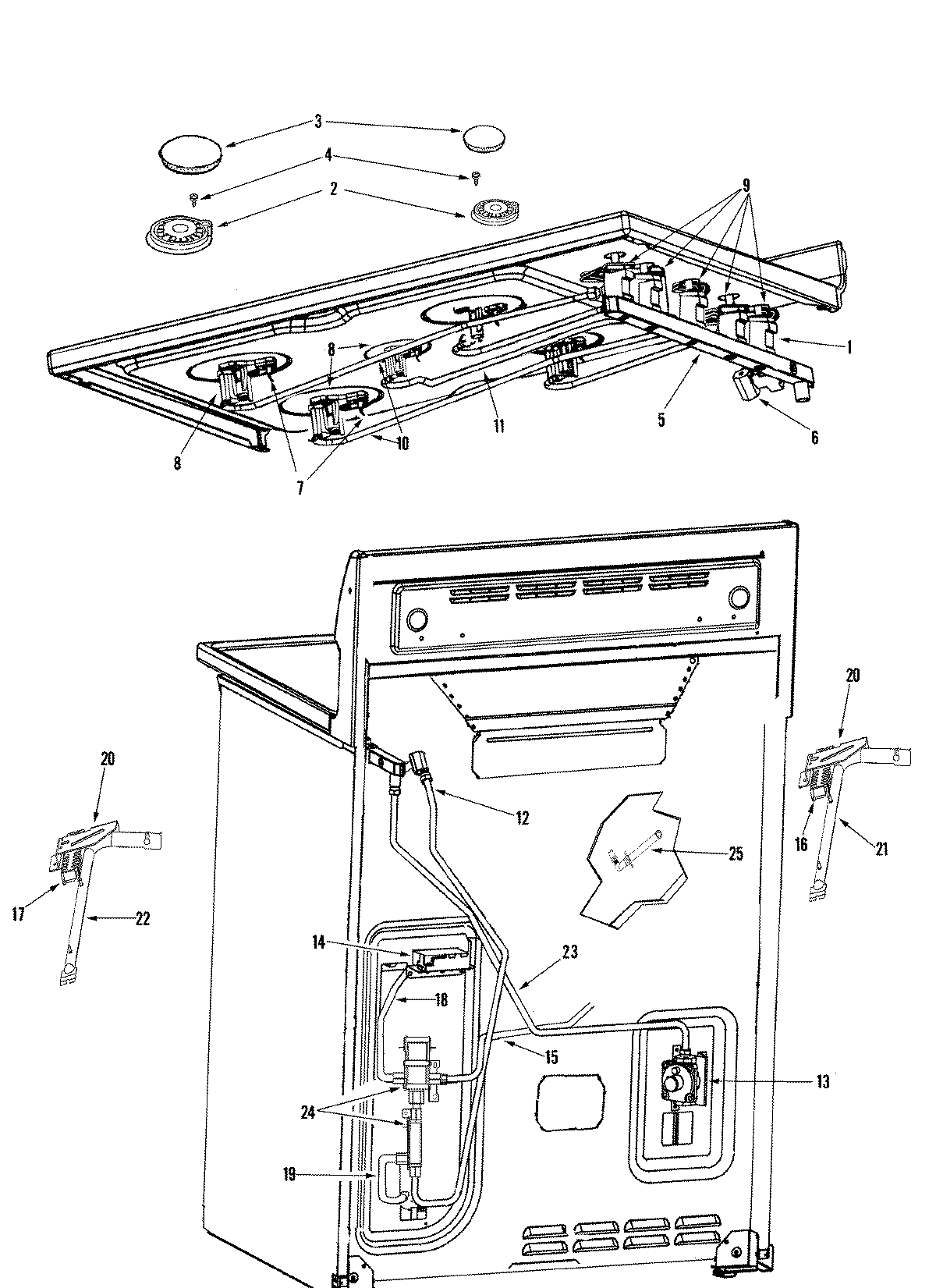 Maytag MGR6775BDS gas controls diagram