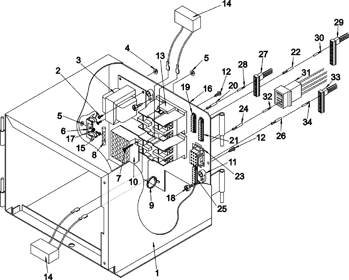 Maytag MLG31PCBWQ dmc control box assembly diagram