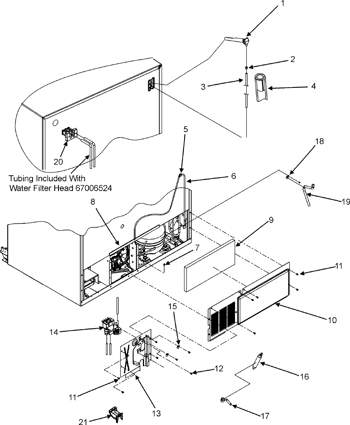 Maytag MSD2351KES cabinet back diagram