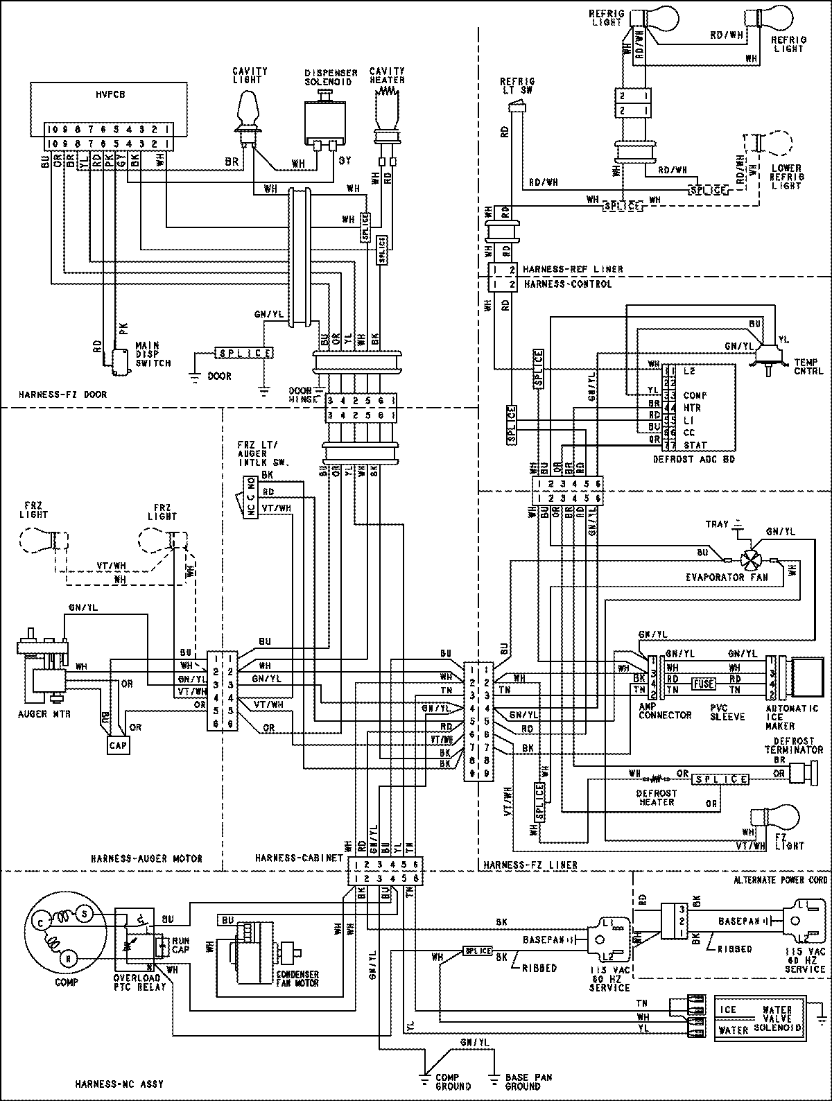 Maytag MSD2351KES wiring information diagram