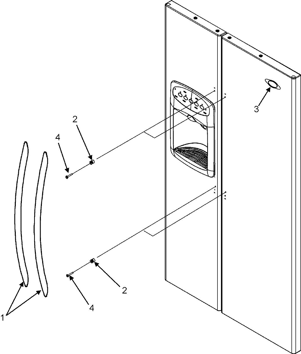 Maytag MSD2651KES handles (msd2651kes) diagram
