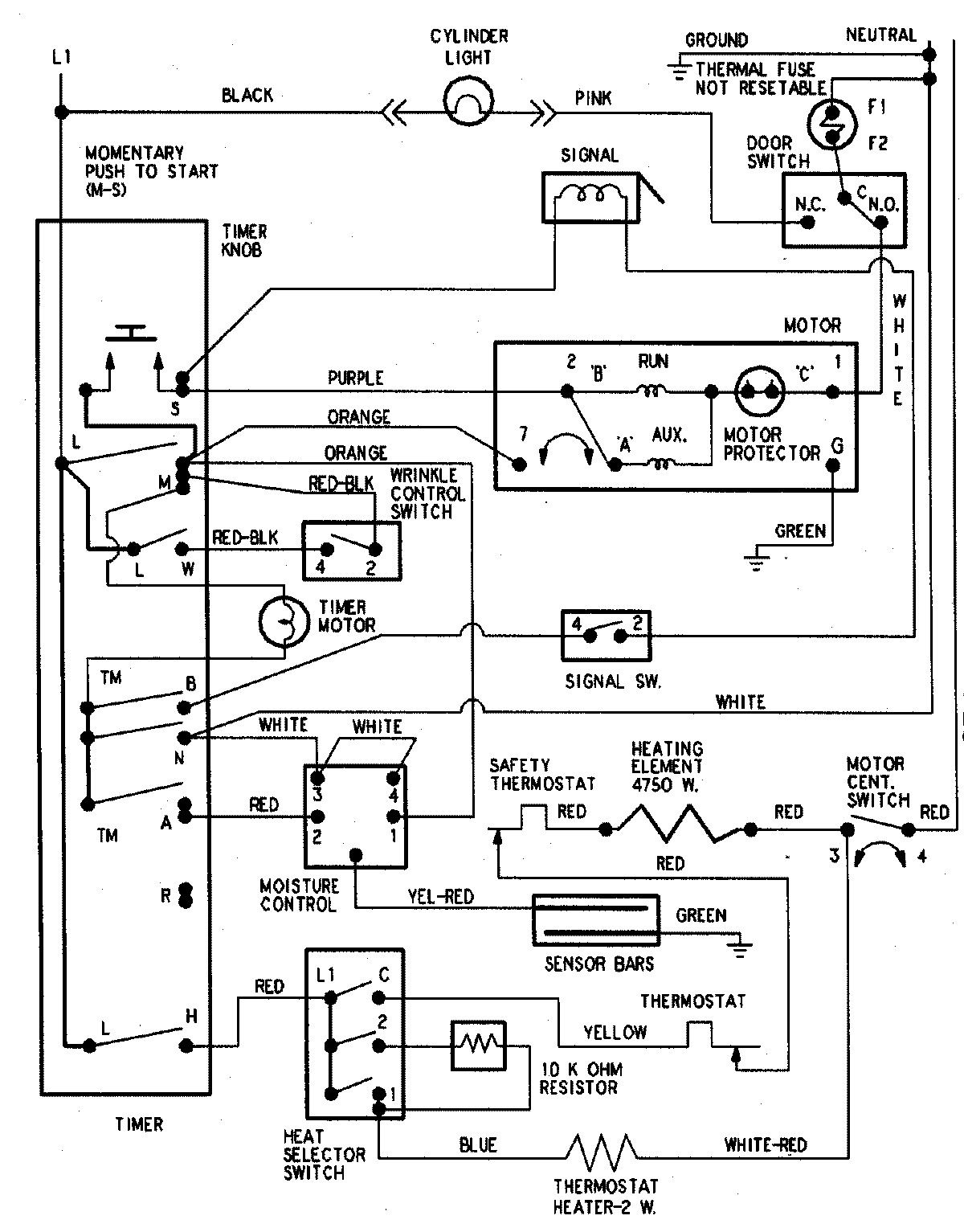 Maytag PYET444AZW wiring information diagram