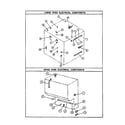 Caloric RKD395 lower oven electrical components diagram
