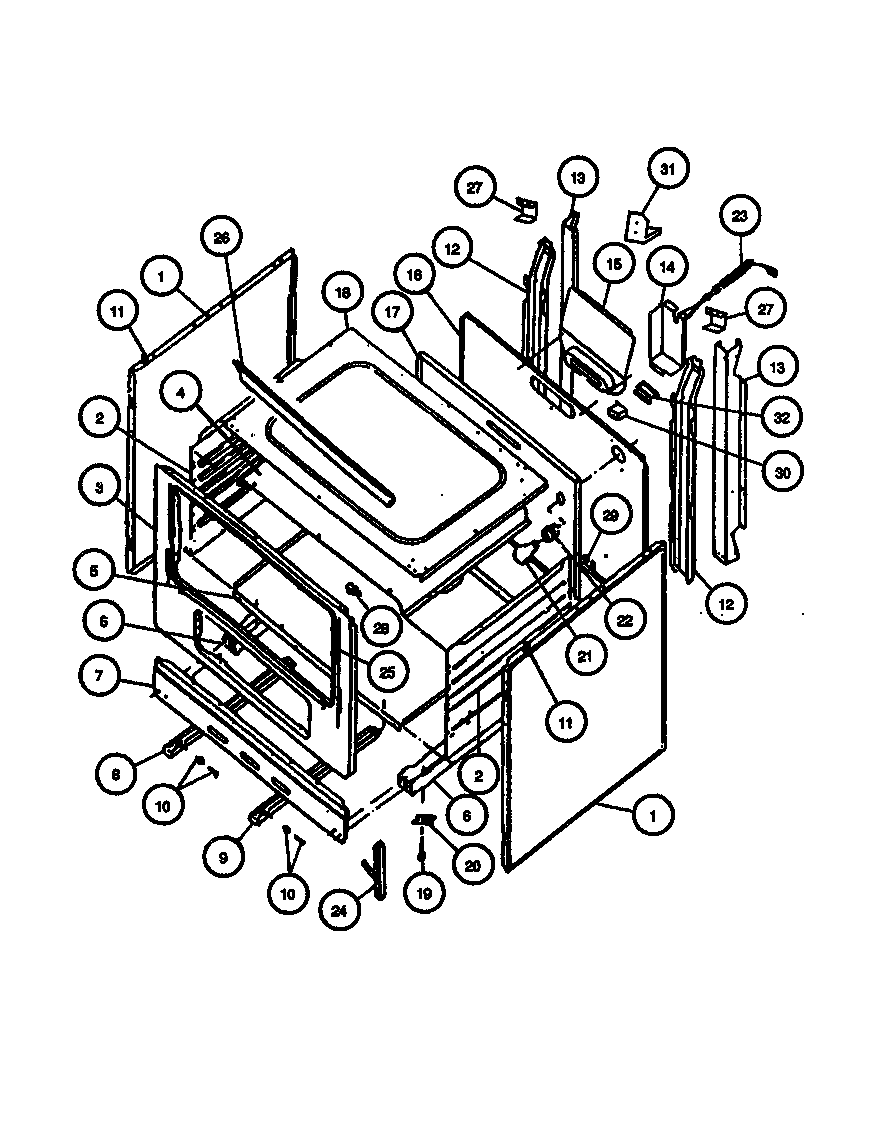 Caloric RLT365UL-P1141094NL page 1 diagram