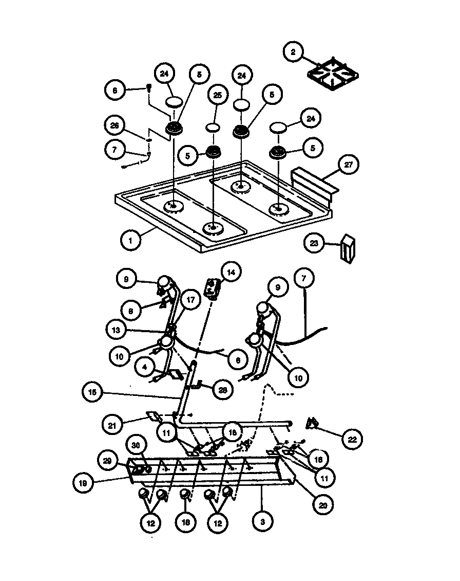 Caloric RLT365UWW-P1136239NW page 2 diagram