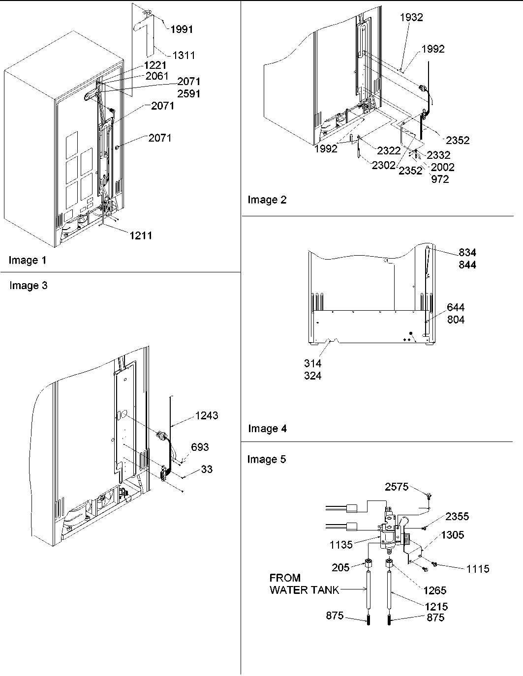 Amana SSD522VS-P1320307WS cabinet back diagram