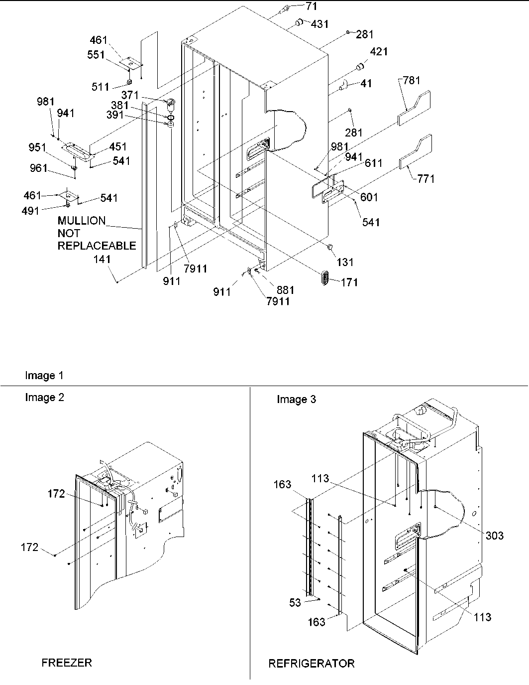 Amana SSD522VS-P1320307WS cabinet parts diagram