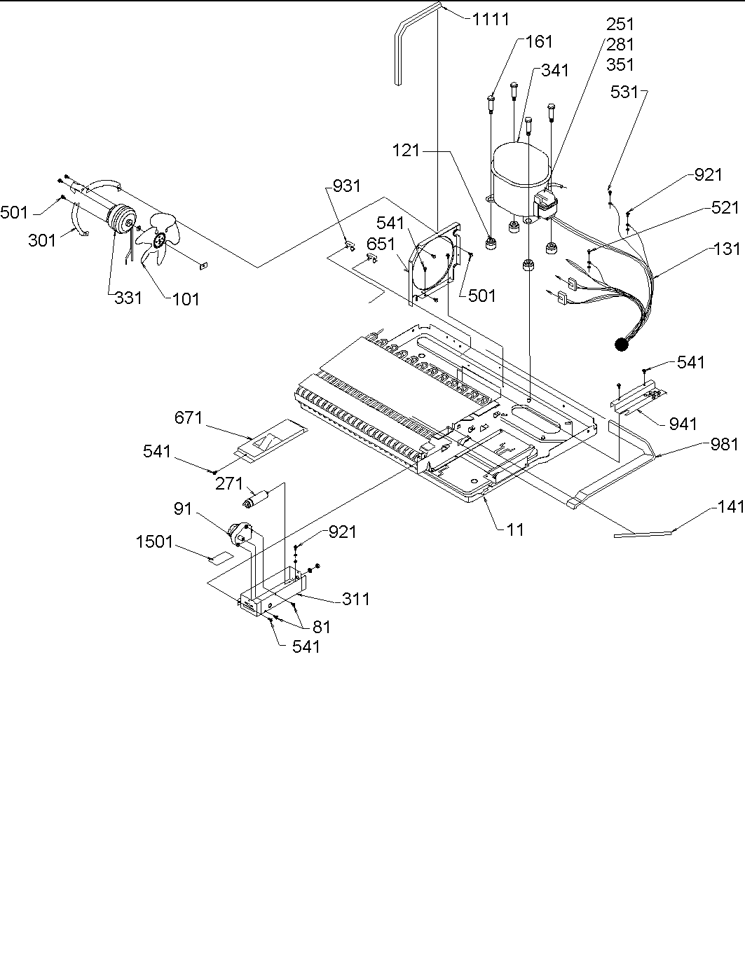 Amana SSD522VS-P1320307WS machine compartment diagram