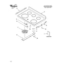 Whirlpool GERC4110PS0 cooktop parts diagram
