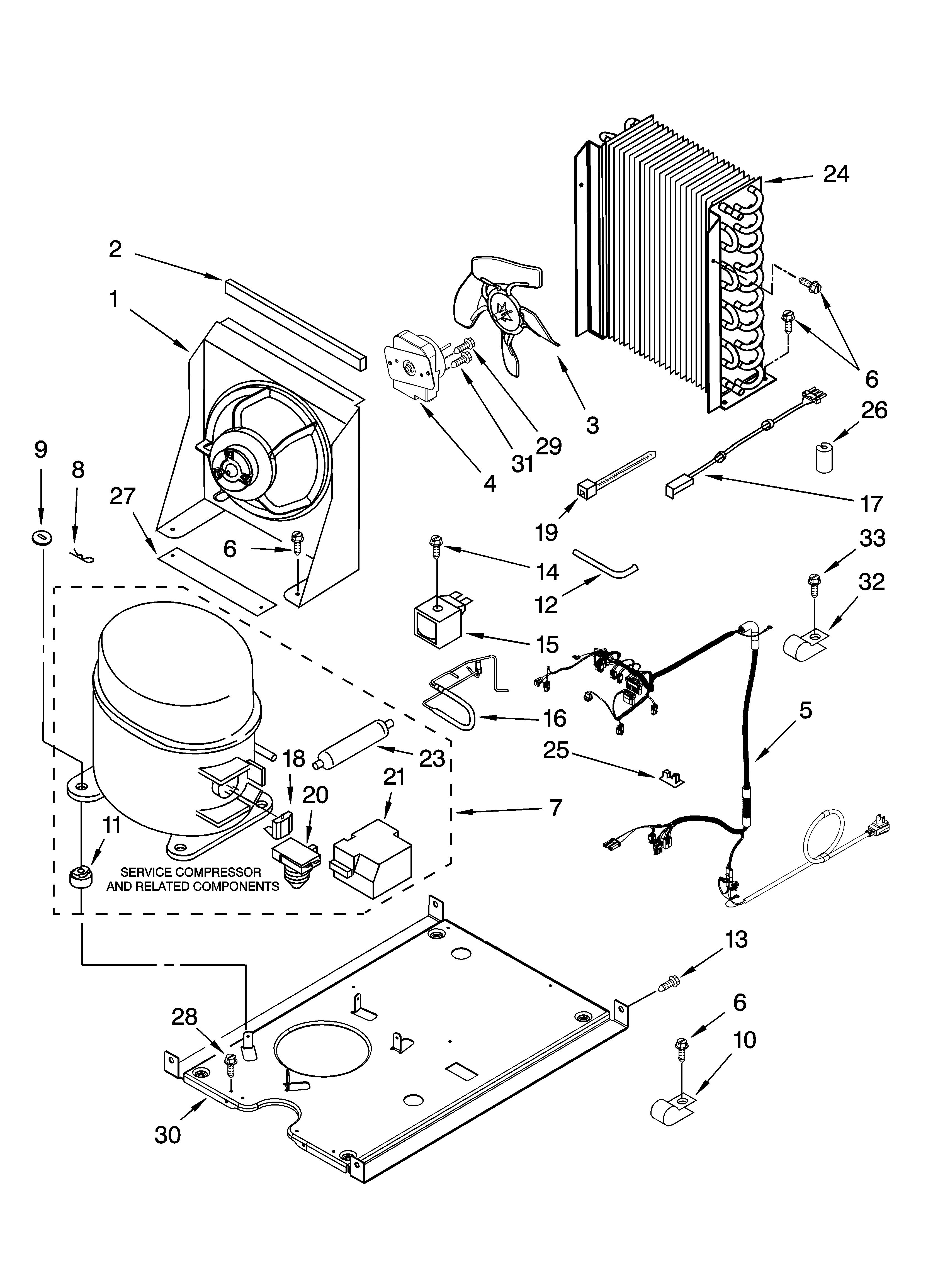 Whirlpool GI15NDXTS0 unit parts, optional parts (not included) diagram