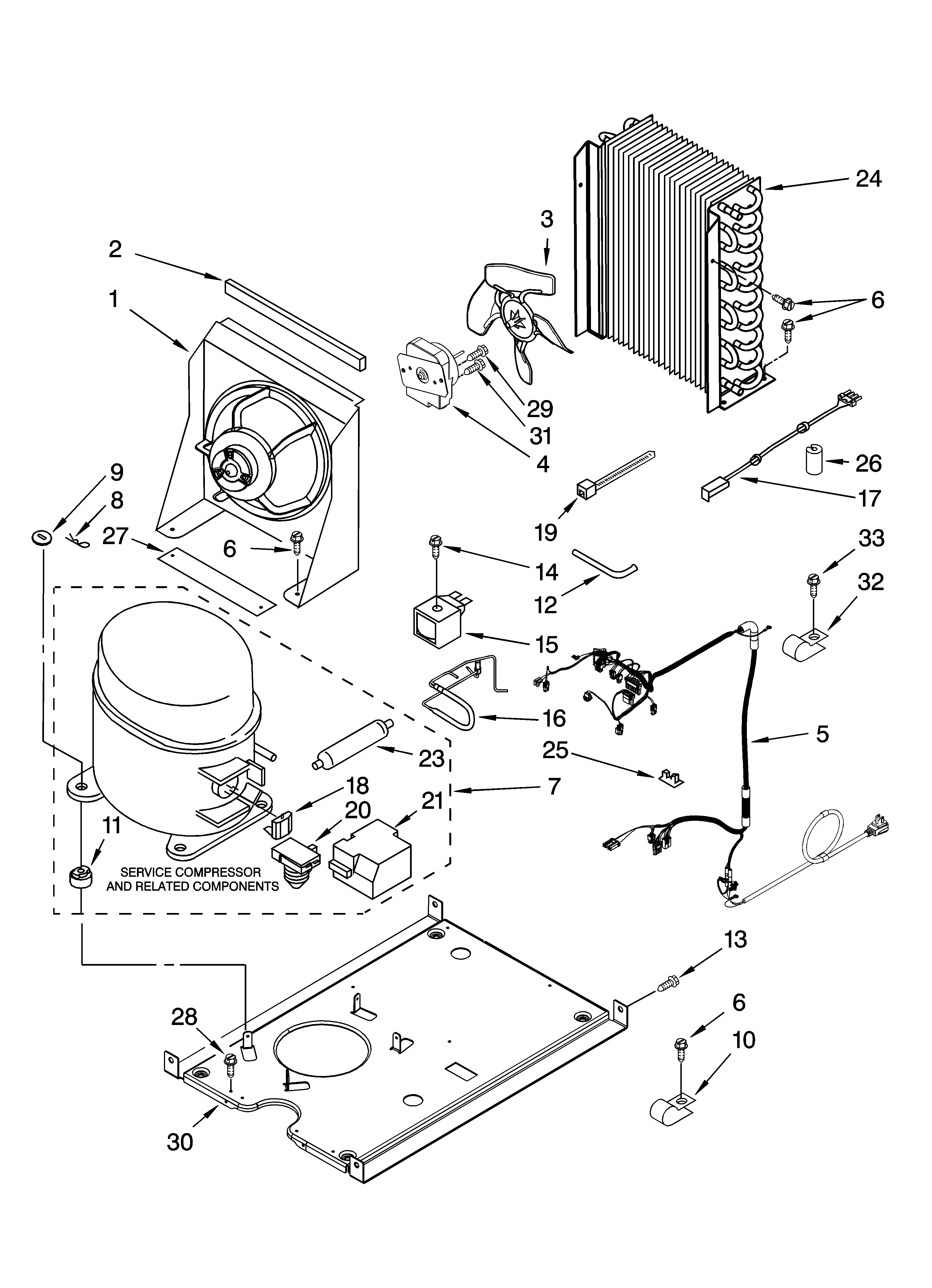 Whirlpool GI15NFLTB0 unit parts, optional parts (not included) diagram