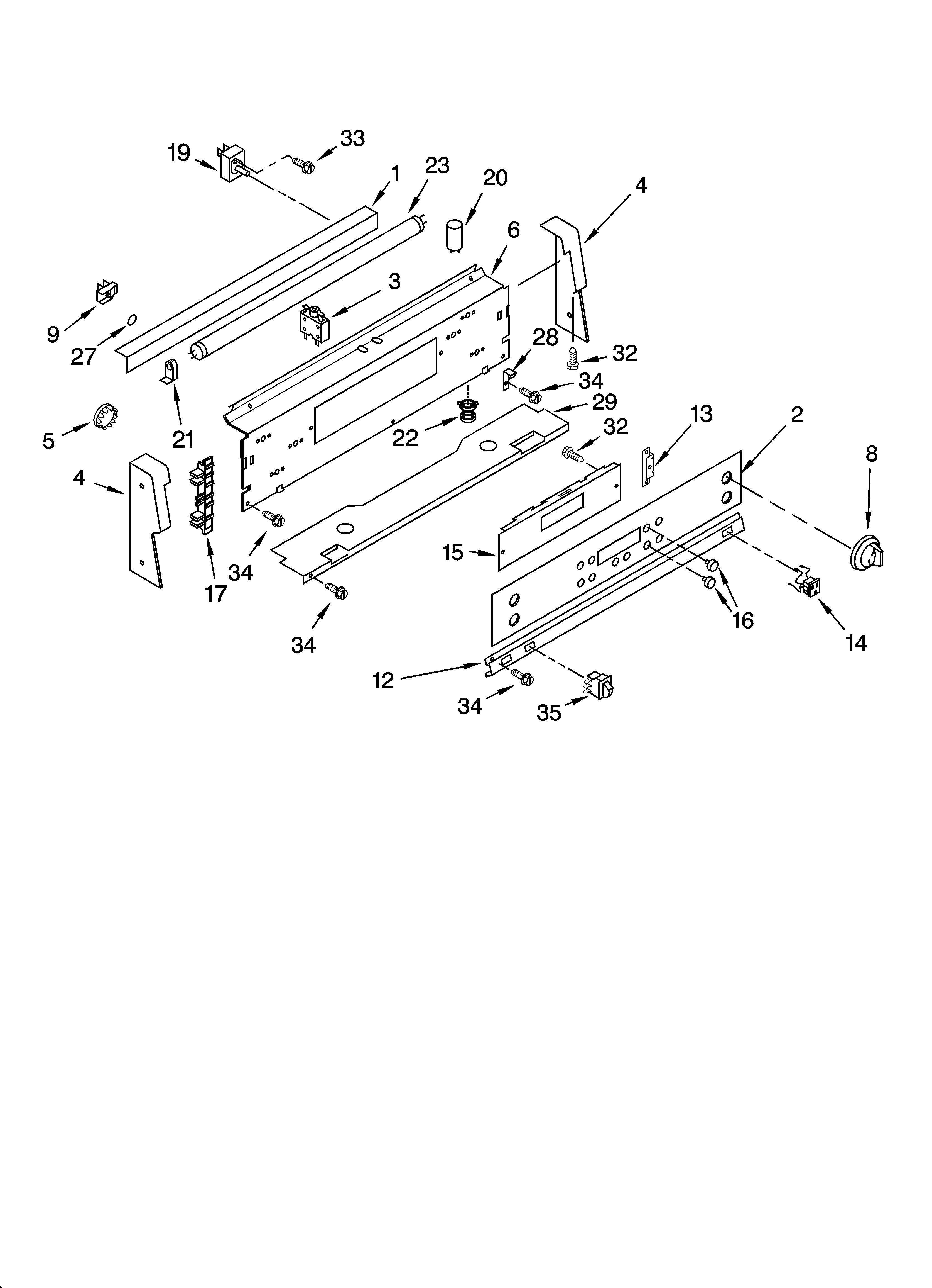 Whirlpool GJP85202 control panel parts diagram