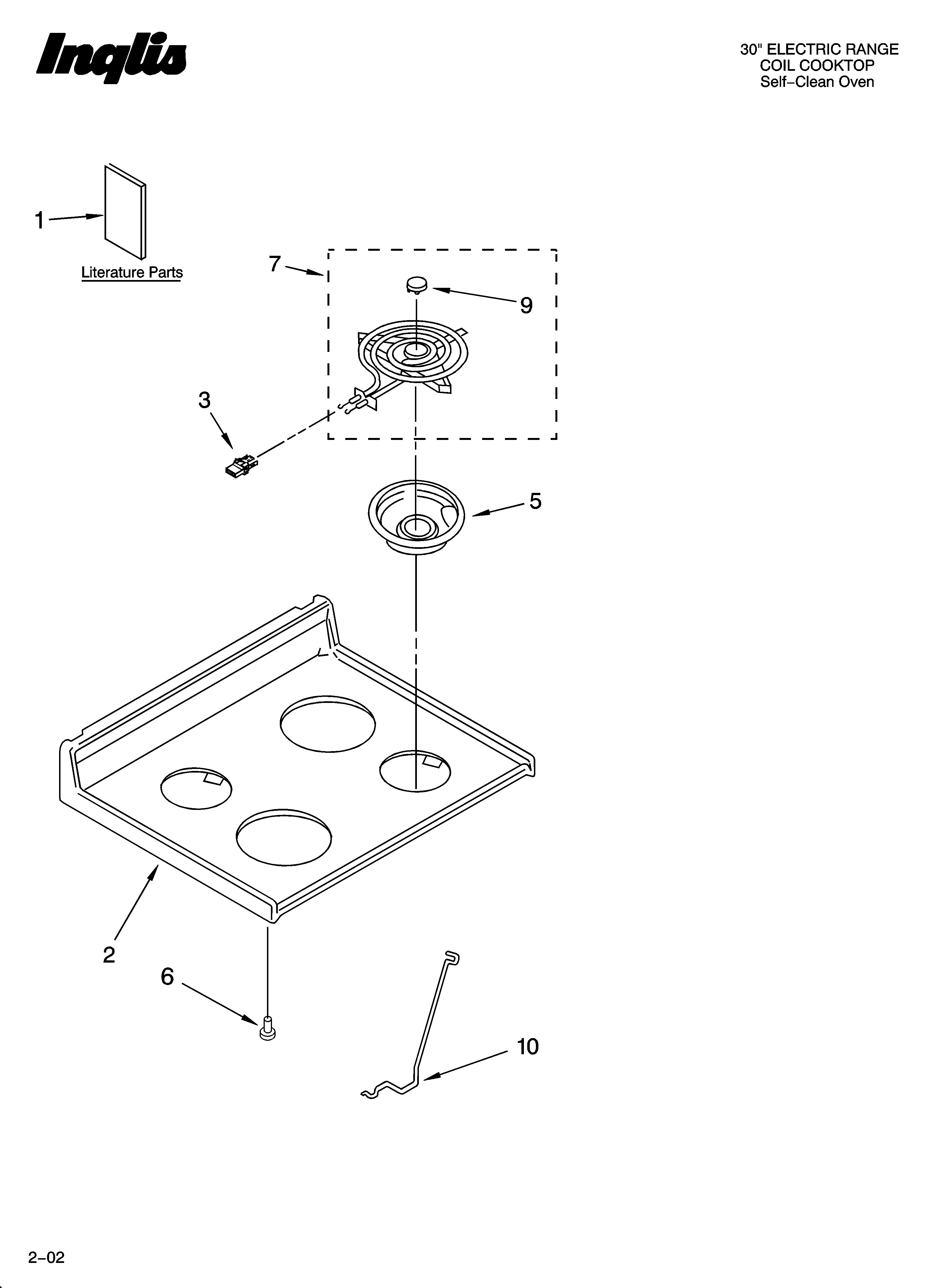 Inglis IKE33300 cooktop parts diagram