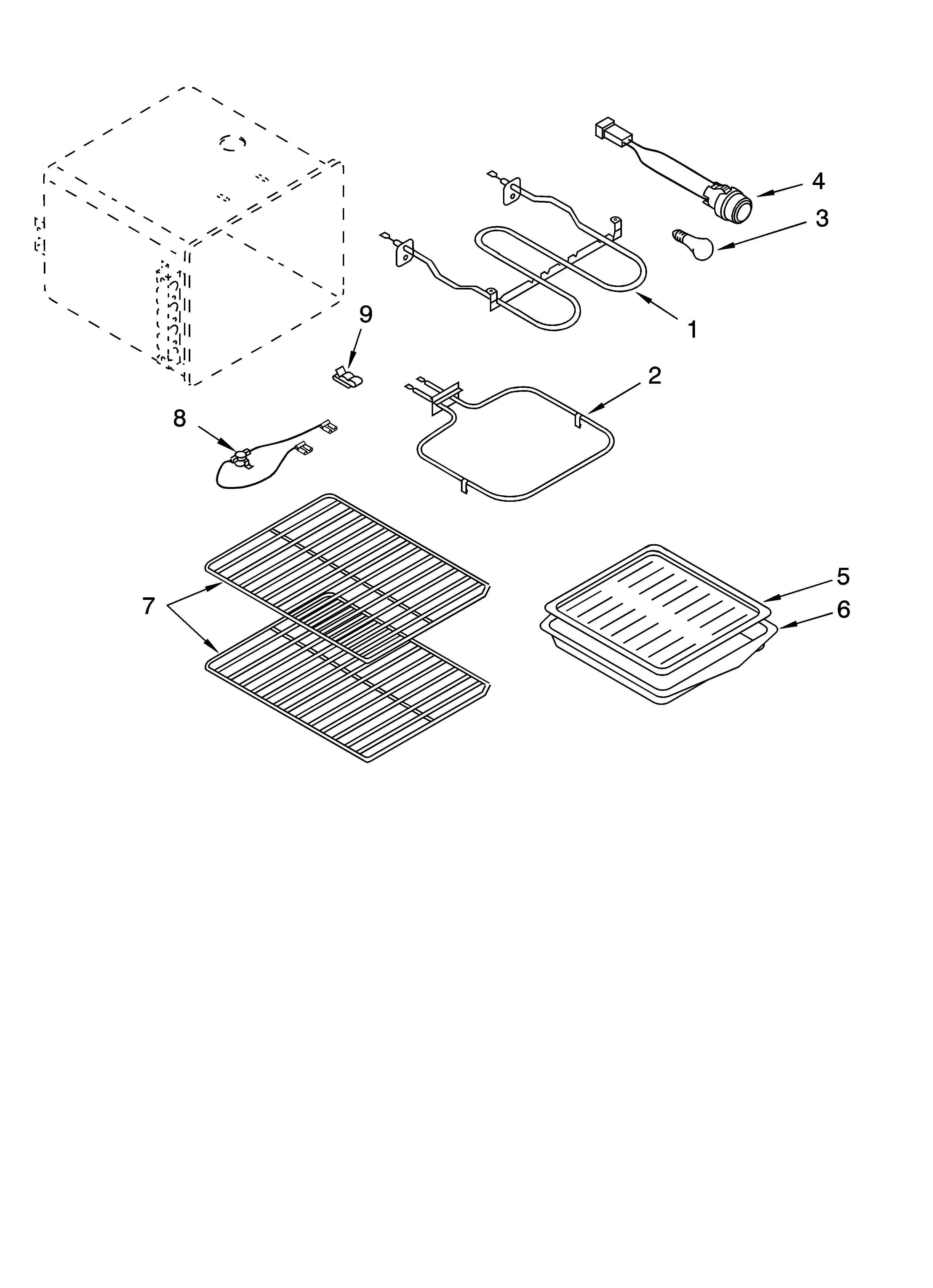 Inglis IKE33300 oven parts, miscellaneous parts diagram