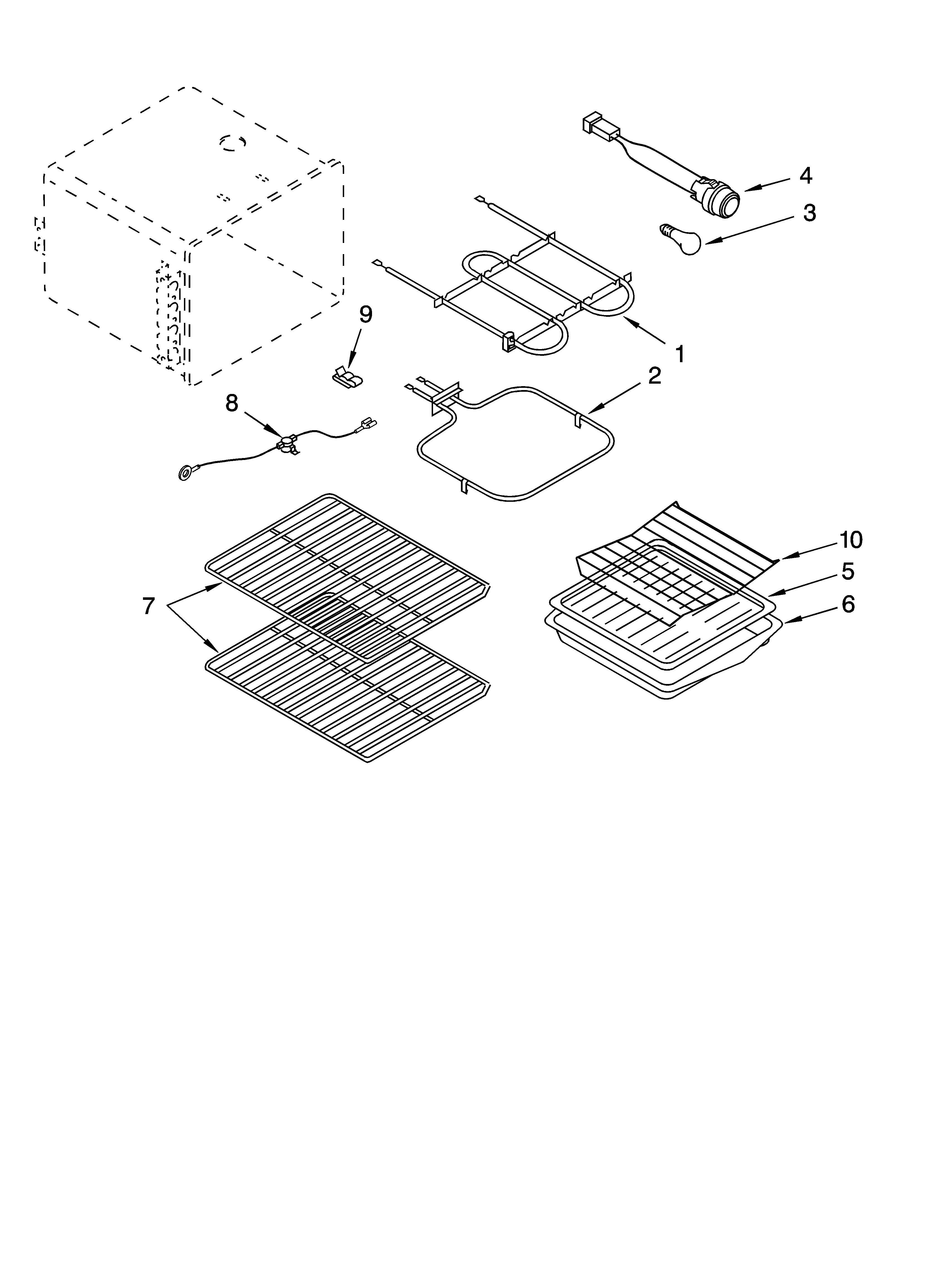 Inglis IKE33310 oven parts, miscellaneous parts diagram