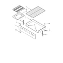 Roper RME32300 drawer & broiler parts diagram