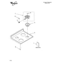 Whirlpool WLE30300 cooktop parts diagram