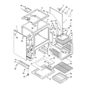 Whirlpool YGW395LEGQ5 oven chassis parts diagram