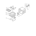 Whirlpool YGY398LXPB02 internal oven parts diagram