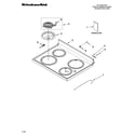 KitchenAid YKERI204PB0 cooktop parts diagram