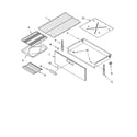 KitchenAid YKERI204PB0 drawer & broiler parts, miscellaneous parts diagram