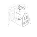 KitchenAid YKERI500HW3 rear chassis parts diagram