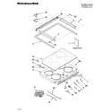KitchenAid YKESC307HT6 cooktop parts diagram