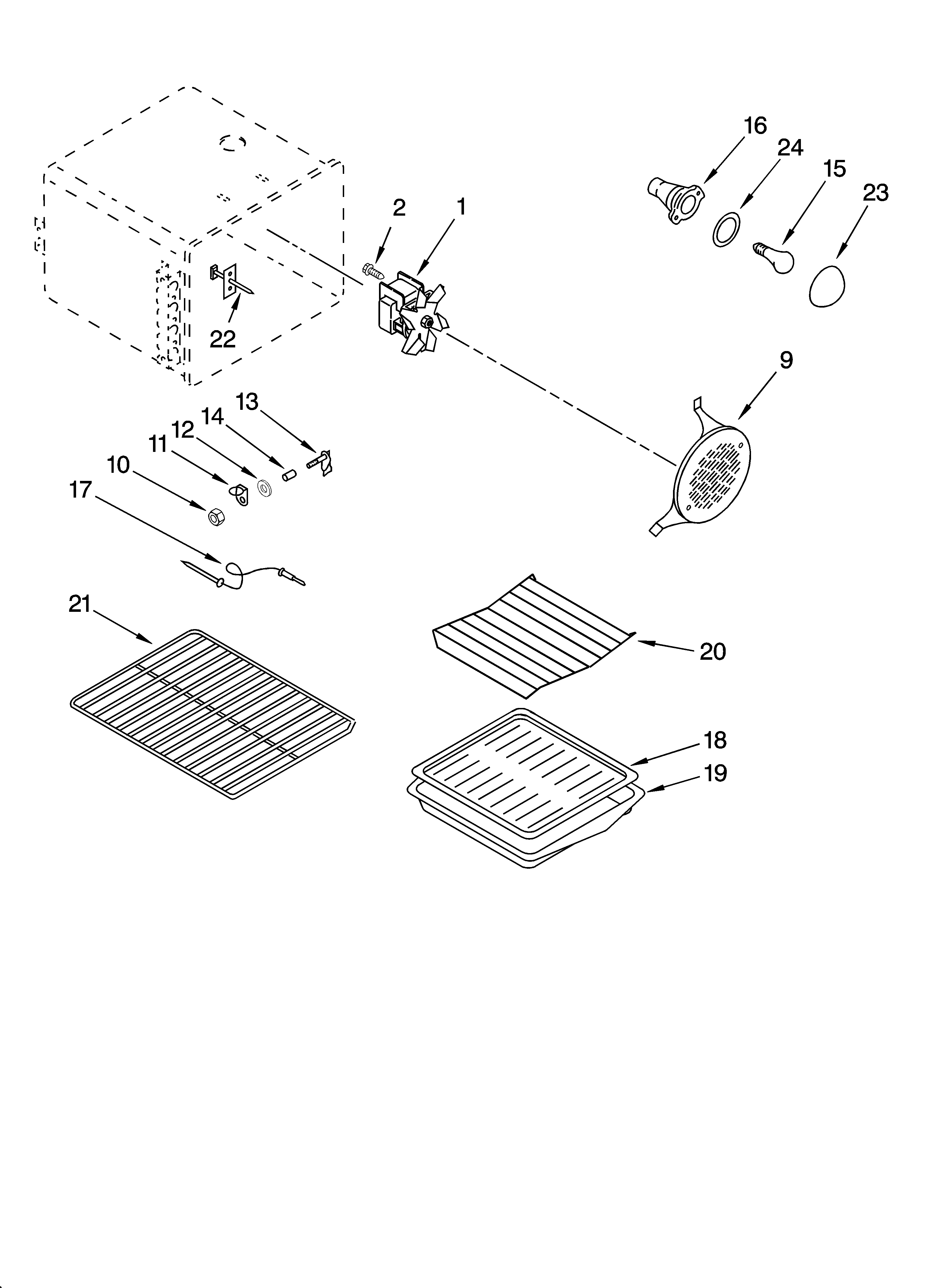 KitchenAid YKGRT607HB5 oven parts diagram