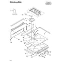 KitchenAid YKGRT607HT8 cooktop parts diagram