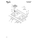 Whirlpool YSF379LEKB0 cooktop parts diagram