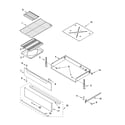 Whirlpool GERC4110PS2 drawer & broiler parts diagram
