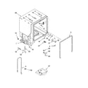 Whirlpool GU2200XTSQ2 tub and frame parts diagram